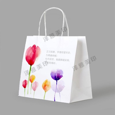 孝感白卡纸手提袋印刷广告手提袋印刷高档手提袋定制