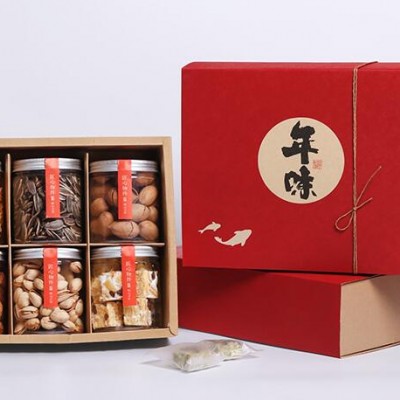 益阳新年礼盒包装印刷制作 年货礼盒定做 春节包装盒定制