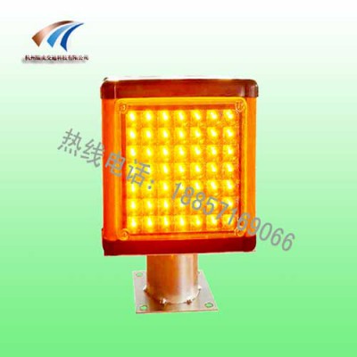 芜湖市太阳能防雾警示灯 方形黄闪引导警示灯 交通警示灯