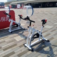 开业仪式暖场道具租赁发电自行车创意互动装置脚踩榨汁机