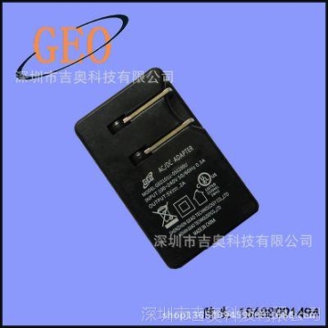 黑色二芯圆DC线双USB室内9.0V0.3A德规标准非逆变电源