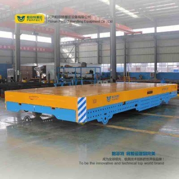 帕菲特 设备检测仪器搬运车电动轨道车卷线式电动平车大件运输设备 平板运输车5吨