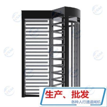 HSM-ZZ按钮开关滚动闸，手动单向高旋转闸厂家，小区全高滚动闸工厂，立式防盗门禁单向闸机