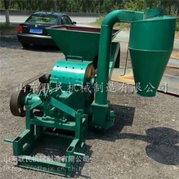 自动进料秸秆粉糠机 三相电锤片式粉碎机 锤片式电动粉糠机