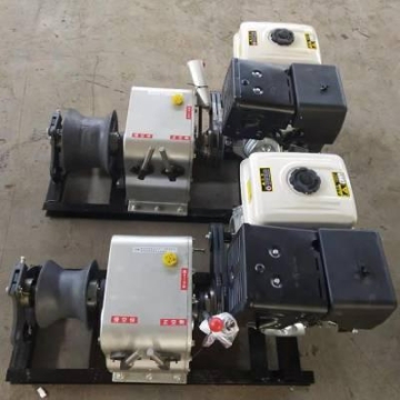 导线电动绞磨机3吨快速放线汽油角磨机电动绞磨机导线施工机动绞磨