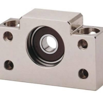 现货供应EF系列 滚珠丝杆 固定座 支撑座 轴承座轴承钢材质黑色表面