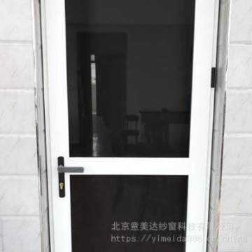 意美达牌单平开金刚网防盗纱门 三零四金刚网纱门 户门防蚊纱门 阳台平开门防盗防护